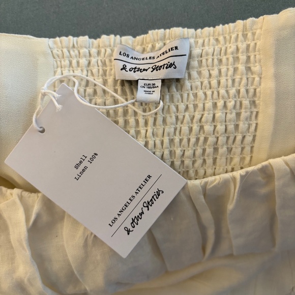 & Other Stories Linen Midi Dress - Size EU 36 - approx size 4/6 US - Picture 3 of 6